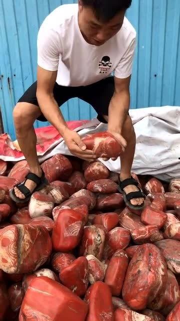 捡石头吃瓜视频,揭秘野外生存的神秘美食之旅